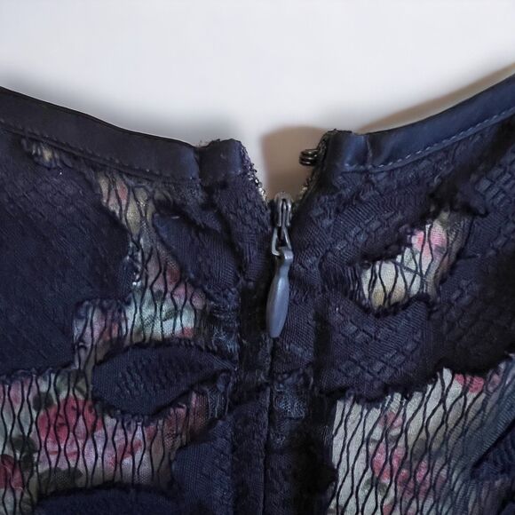 Cato Navy Blue Lace Overshirt, Zip Back - 22/24 - Picture 4 of 7